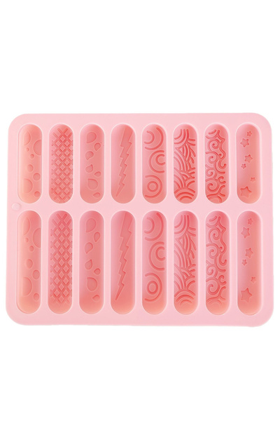 Choice 1pc Finger Biscuit Silicone Chocolate Molds 16 Cavities Cereal Bars Ba...