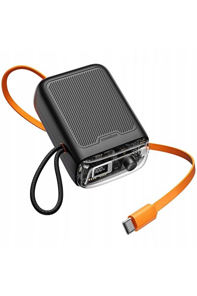 Innostyle Mini Powerbank 10000mAh 2x USB-C Tip C 33W Cablu USB-C extensibil