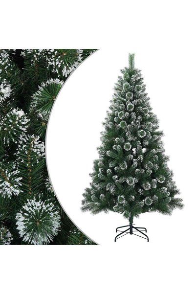 vidaxl Brad de Crăciun artificial 150 cm PVC și Metal Verde