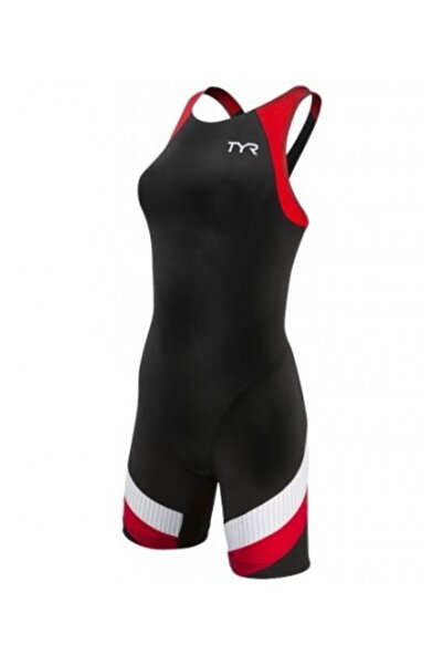 TYR triathlon suit - Carbon Aeroback Trisuit W- black red