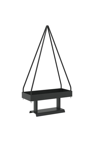 vidaxl Brad de Crăciun din metal cu suport KUOPIO 60 cm Oțel Negru