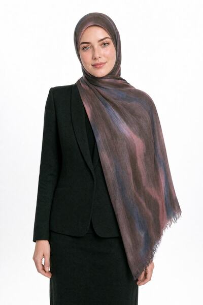 Mooncorn Moire Pattern Modal Viscose Shawl