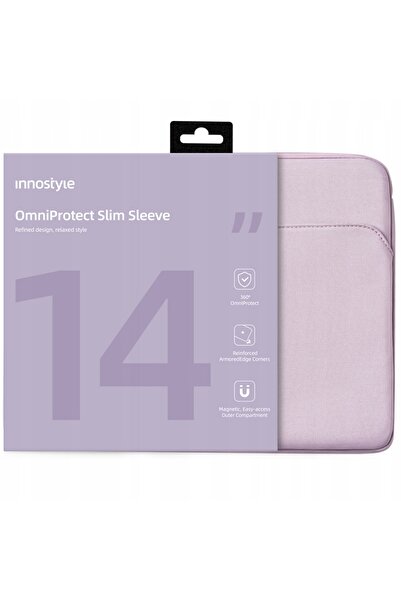 Innostyle Husă laptop 13-14 impermeabilă, omniprotecție, subțire, mov