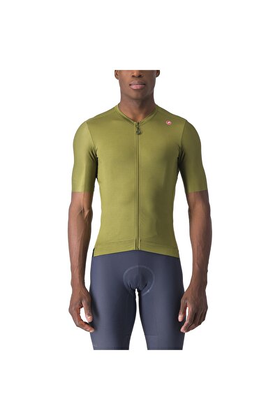 Castelli Espresso Jersey men's short sleeve cycling t-shirt - dark green khaki