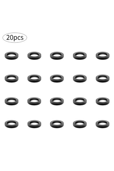 Choice 20PCS Universal 10/20-Pack 4-Section Standard Rubber O-Rings Plastic W...