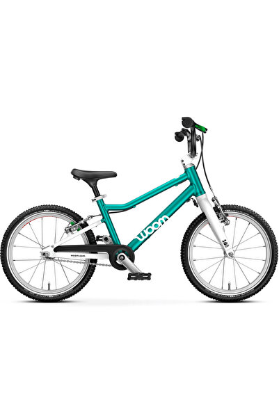 Woom 3 Go children's bicycle with 16" wheels Metallic Turquoise Petrol