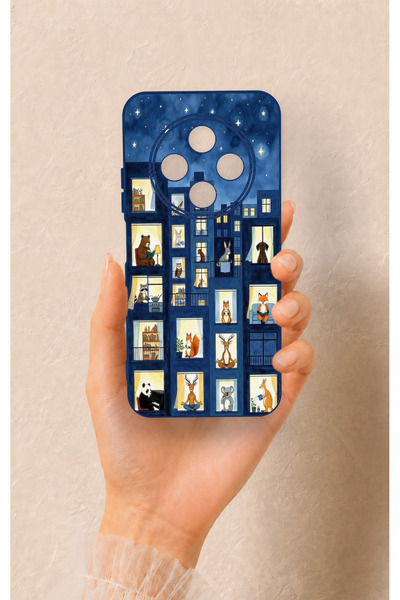 Vip Case Tecno Spark 30C Compatible Starry Apartment Patterned Silicone Case