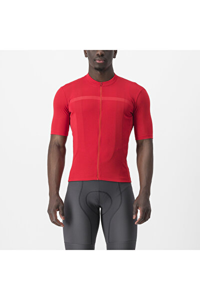 Castelli tricou ciclism maneca scurta regular fit - Classifica Jersey - rosu