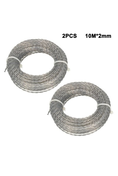 Choice 10mx2mm 2pcs 2 Sets Core-Reinforced Grass Trimmer Line 2.0- 4.0mm X10m...
