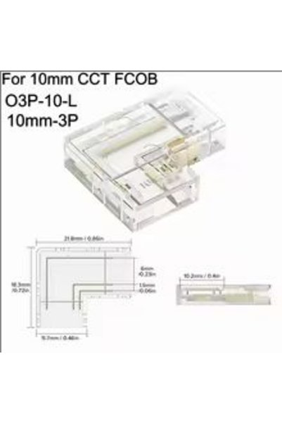 Choice 10PCS O3P-10-L Hand Pressed Solder Free Easy to Install 2/3/4 Pin LED ...