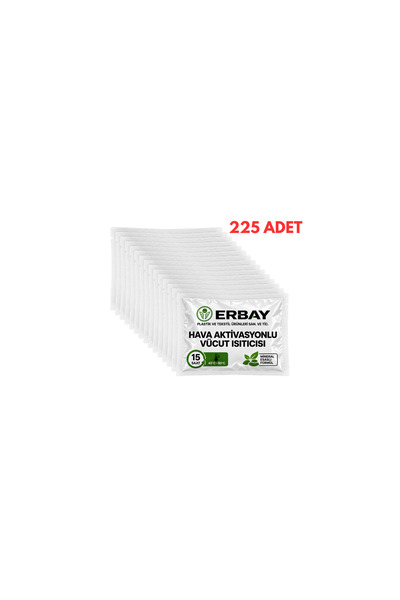 ERBAY 225 Adet Isınmatik Cep Sobası Vücut El Ayak Bel Isıtıcı Isıtıcı Ped 15 Saat Hava Aktivasyonlu 40-80°C Kamp Outdoor Kış Sporları Seyahat Askeri Taktik Soğuk Hava