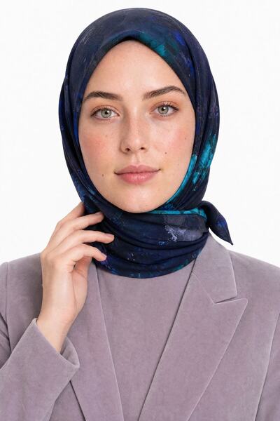 Mooncorn وشاح حرير من هيبي بنمط ميل