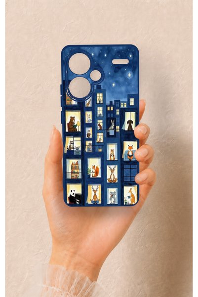 Vip Case Redmi Note 13 Pro Plus Compatible Starry Apartment Patterned Silicon...