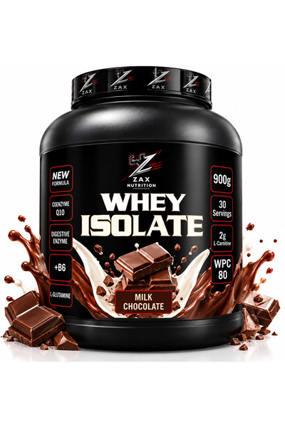 zax nutrition 900 Isolate Whey Milk Chocolate B6 Supported %Protein