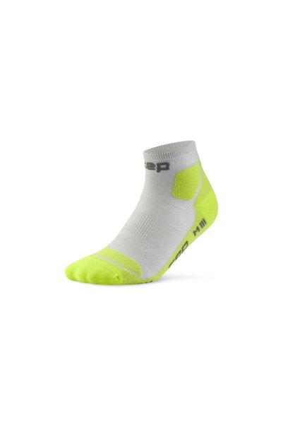 Cep Șosete compresie low cut Hiking Light Cushion - gri/lime acid | drumeții