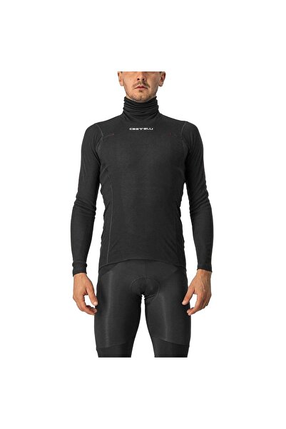 Castelli Bluza de corp cu maneca lunga si guler Flanders Neck Warm - negru