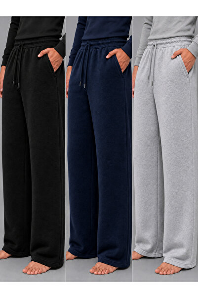 BERYY MODA 3 (bucăți) Pantaloni de trening oversize pentru bărbați, de iarnă,...
