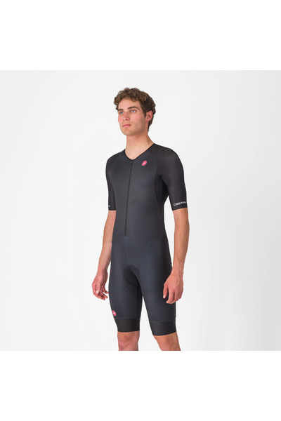 Castelli costum triatlon cu maneca scurta - Core Tri Suit Short Sleeve - negru
