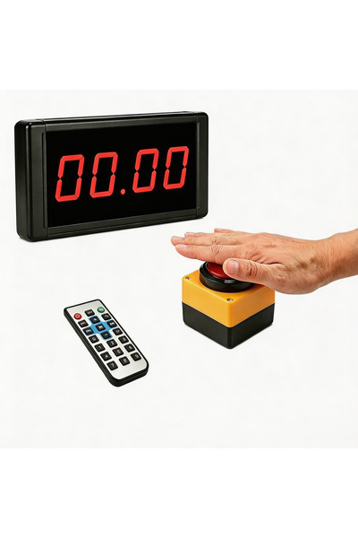 Choice Adjustable Difficulty Challenge Timer with Remote Large Button Control...