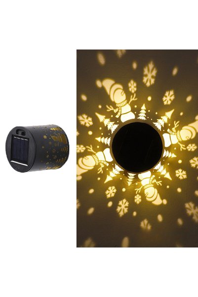Choice Snowman-1PC Solar Mandala Wall Lamp Outdoor LED Waterproof Fence Lamp ...