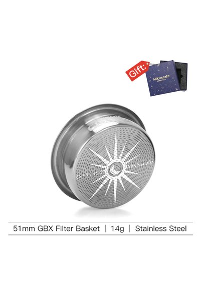Choice فلتر إسبريسو أليكيسكافيه 51 مم GBX 14 جرام (SS) بدقة 58.5 مم، متوافق م...