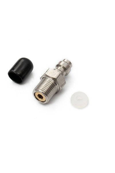 Choice صمام توصيل سريع بخيط ذكر M10x1 8 مم مع صمام M10*1 1/8NPT 1/8BSPP مع صم...