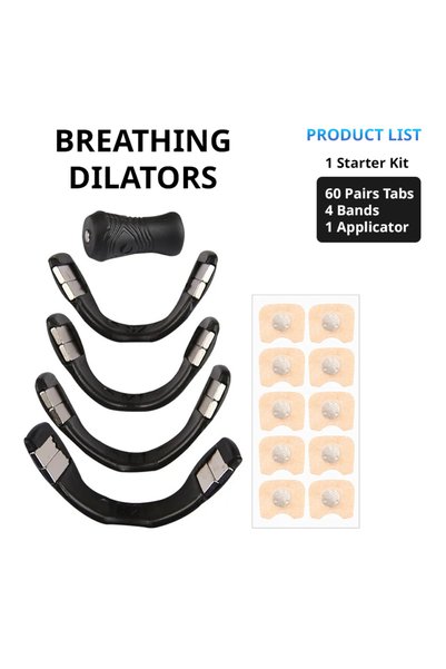 Choice Black Kit 60 Pairs Anti Snoring Sleep Mouth Tape, Nasal Breathing Dila...