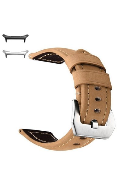 VD VERY DREAM Curea din piele compatibilă cu Samsung Galaxy Watch Ultra, Kaki