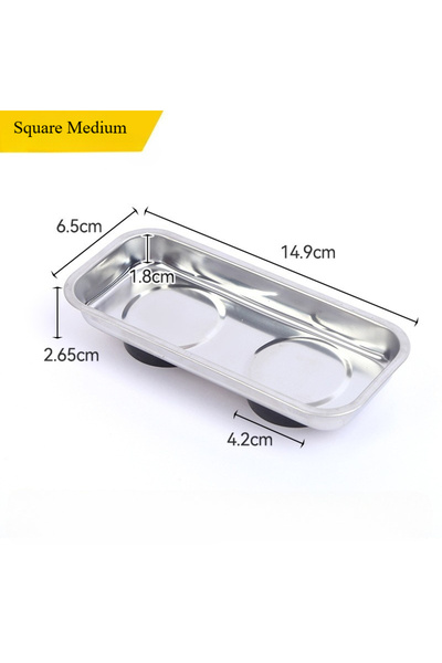 Choice Square Medium Round /Square Magnetic Bowl, Durable with Magnetic Stain...