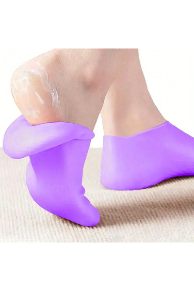 Choice Purple 1 Pair of Silicone Foot Care Socks for Women, Moisturizing and ...