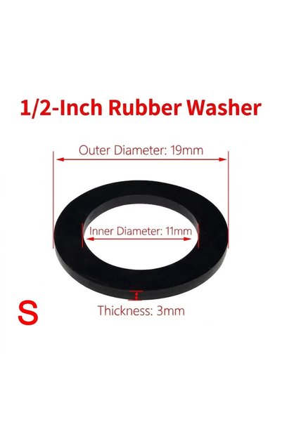 Choice DN15 S 10Pcs Rubber O Ring Washers for Shower Hose Faucet Heavy Duty H...