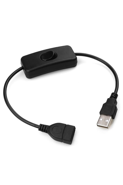 Choice مفتاح USB أسود - كابل USB 5 فولت 303 LED مع مفتاح تشغيل/إيقاف لأجهزة ا...