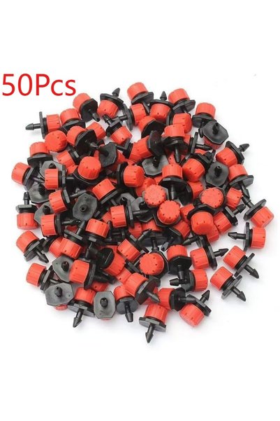 Choice Red 50Pcs 50/100Pcs Eight hole Little Red Riding Hood Adjustable Irrig...