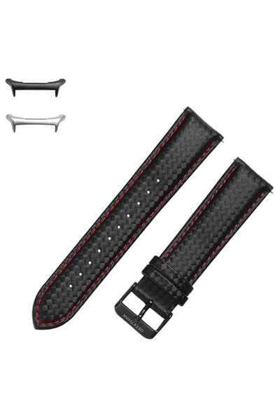 VD VERY DREAM Curea din piele compatibilă cu Samsung Galaxy Watch Ultra, Negr...