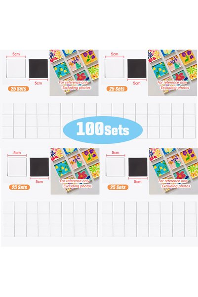 Choice 100 مجموعة - طقم حرف يدوية مغناطيسي للثلاجة مربع الشكل (50-100 مجموعة)...