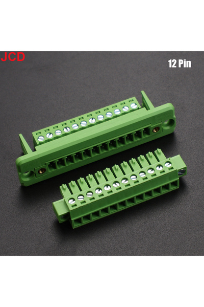 Choice 12Pin JCD 1Set Pitch 3.81mm 2P/3P/4P/5P/6P/8P/9P/10P/12P/16/24P Plugga...