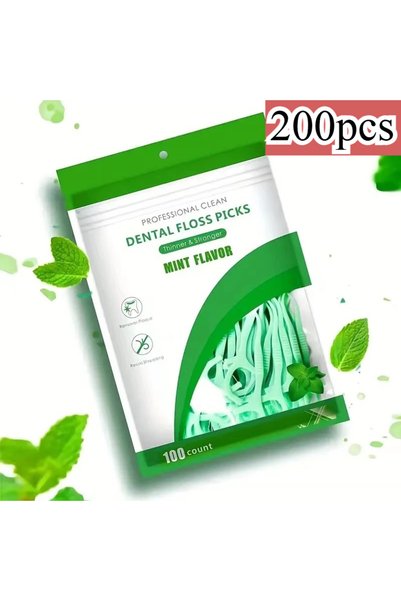 Choice C750-أخضر 200 قطعة 100/200/300/500 قطعة جديد احترافي لتنظيف الأسنان فل...