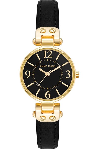 Anne Klein ساعة نسائية بحزام جلدي