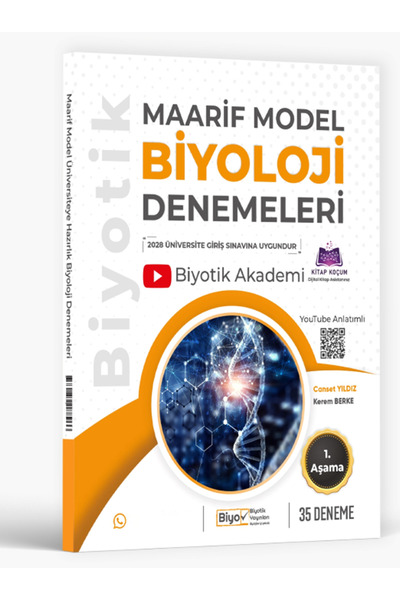 Biyotik Yayınları Üniversiteye Hazırlık Biyoloji Maarif Model Denemeleri