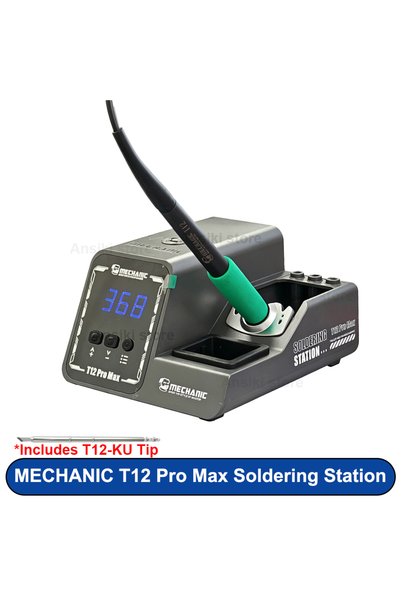 Choice محطة لحام T12Pro Max MECHANIC T12Pro Max T12 بقابس أوروبي، تحكم PID، ق...