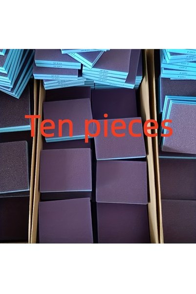 Choice 10 قطع إسفنج صنفرة مزدوج الجوانب بدرجة خشونة 240 ودرجة 6، قابل للغسل و...