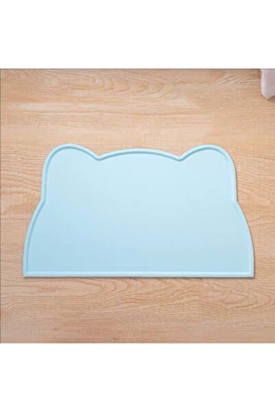 Choice blue 1pc Cat and Dog Meal Mat, Pet Silicone Mat, Cat Head Type, Easy t...