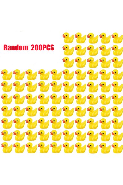 Choice 200 قطعة عشوائية * 10/50/100/200 قطعة من تماثيل البط الصفراء الصغيرة، ...