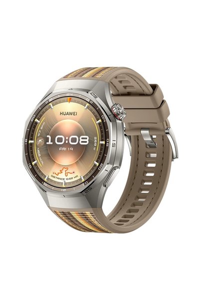 Huawei Ceas GT 6 Pro 46mm, Carcasă din aliaj de titan, Curea maro împletită