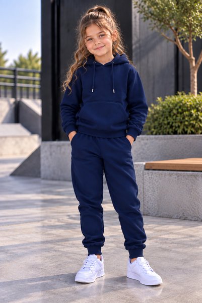 DAXİS Sportwear Company SET DE PENTRU FETE CU GLUGĂ ȘI PANTALONI LATE DIN ELA...