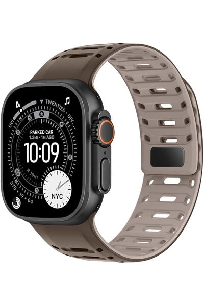 GENERAL Magnetic Sport Watch Wristband Compatible with Apple Watch 49mm 46mm ...