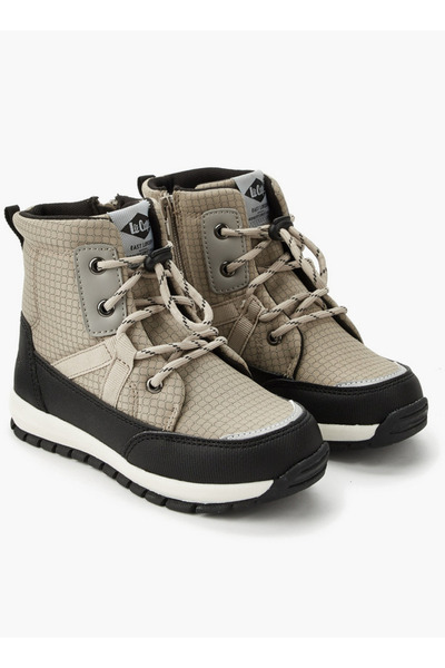 Lee Cooper أحذية الكاحل المربعة المزينة بالدانتيل للأولاد