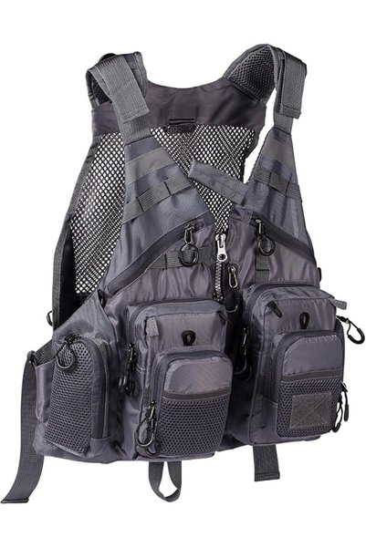bassdash Strap Fishing Vest Adjustable for Men and Women, Fishing Waistcoat f...