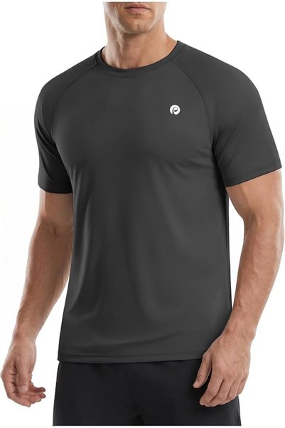 GENERAL PINSPARK Workout Shirts for Men UPF 50+ Quick Dry Athletic Gym Tee Sh...