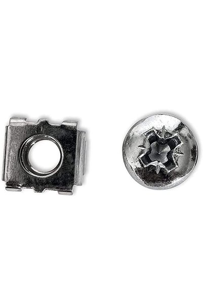DKURVE ® Cage Nuts and Rack Screw Kit M6 x 16mm Zinc Plated - (10 Pack)